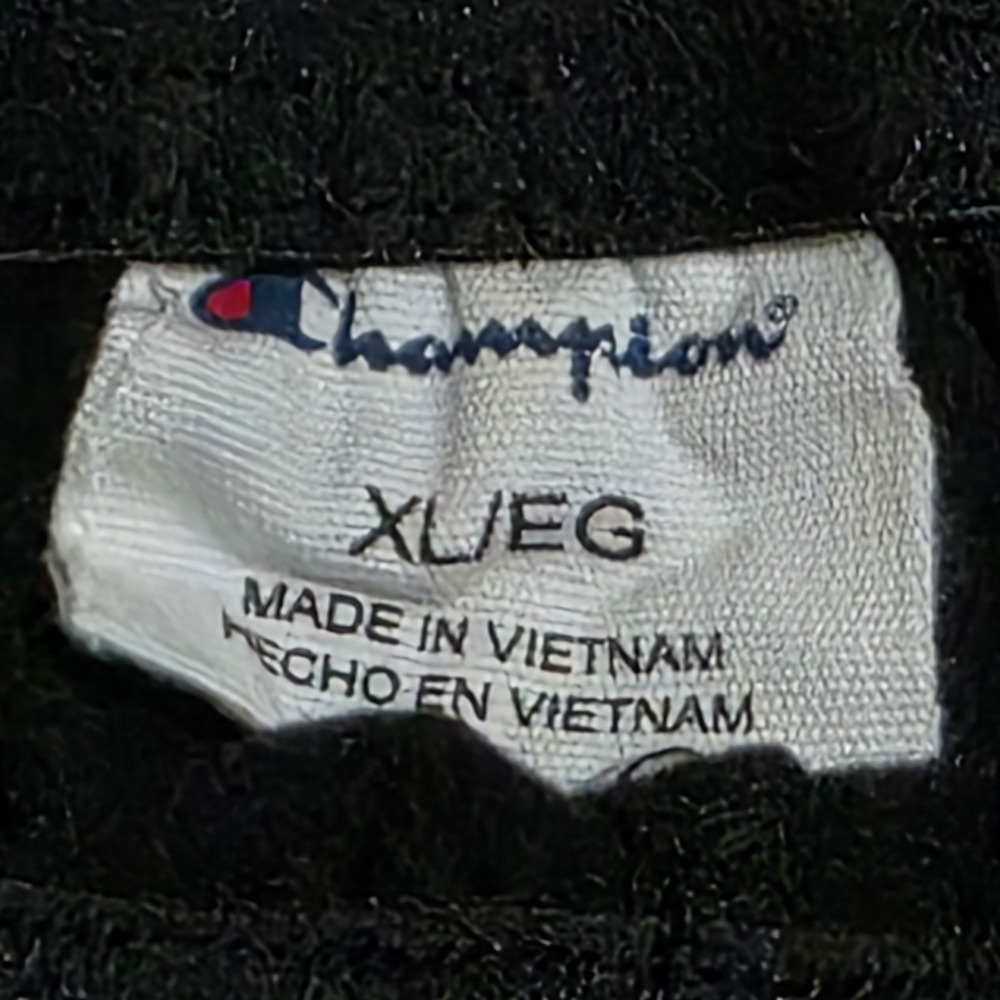 Champion Men's Track Pants Size XL Black Ankle Zip Pockets Drawstring Athletic - Picture 3 of 9